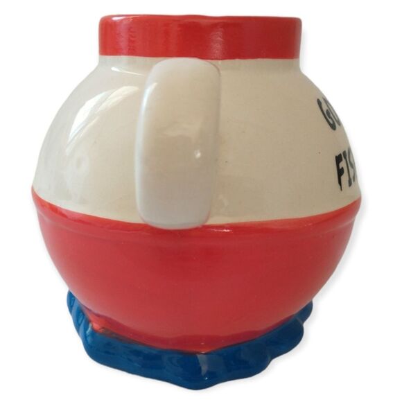 Fishing Lure Bobber Ceramic Mug Bigmouth Inc Gone Fishing Cup Tea Coffee 20oz - Picture 7 of 16